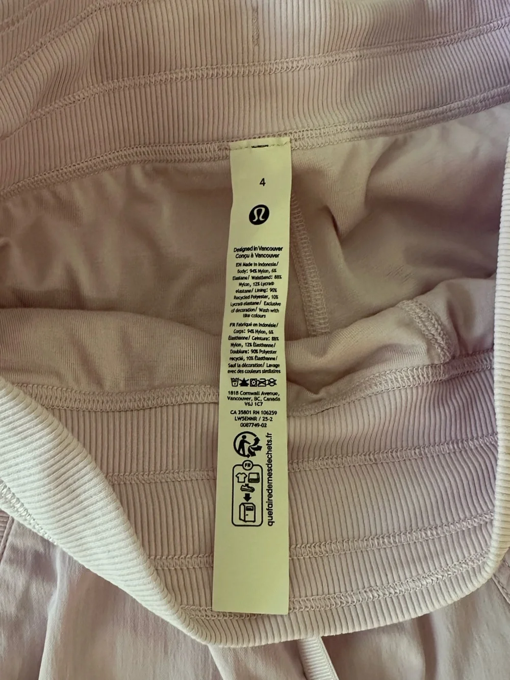 Lululemon Beyond the Studio Jogger Feather Pink Size 4